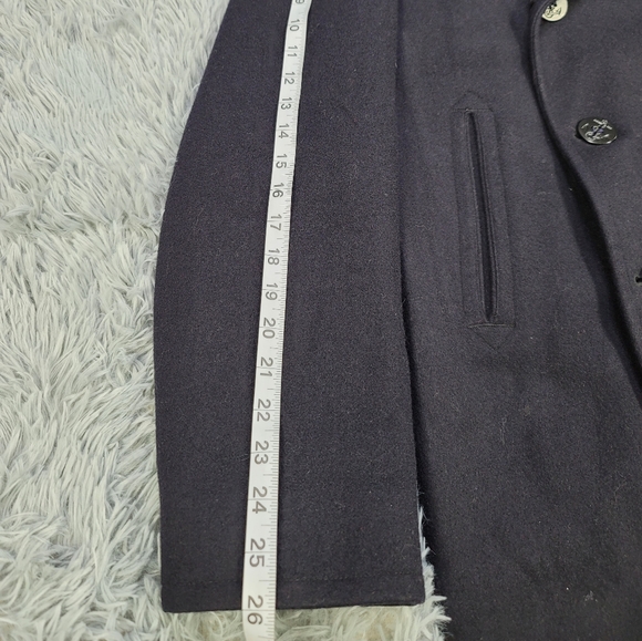 Schott Nyc 42R classic Melton pea coat - Picture 5 of 11